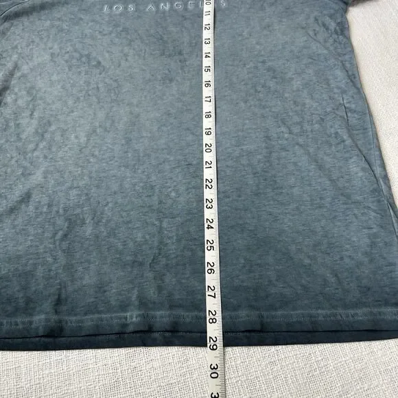 GUESS Men’s Acid Washed Tonal Logo Appliqué Crewneck Short Sleeve T-Shirt Casual - Picture 6 of 9